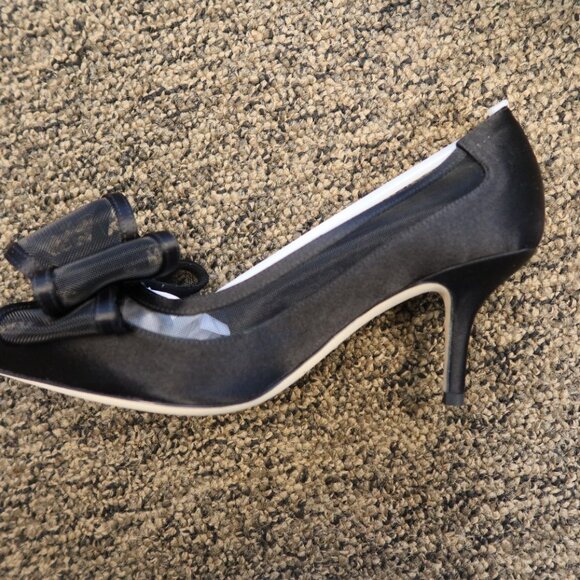 Kate Spade New York Womens Jackie Satin Bow Pointed Toe Pumps - Picture 7 of 8